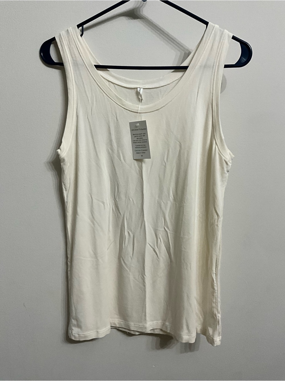 Classic Cream Tank Top - Lightweight Women’s Shell
